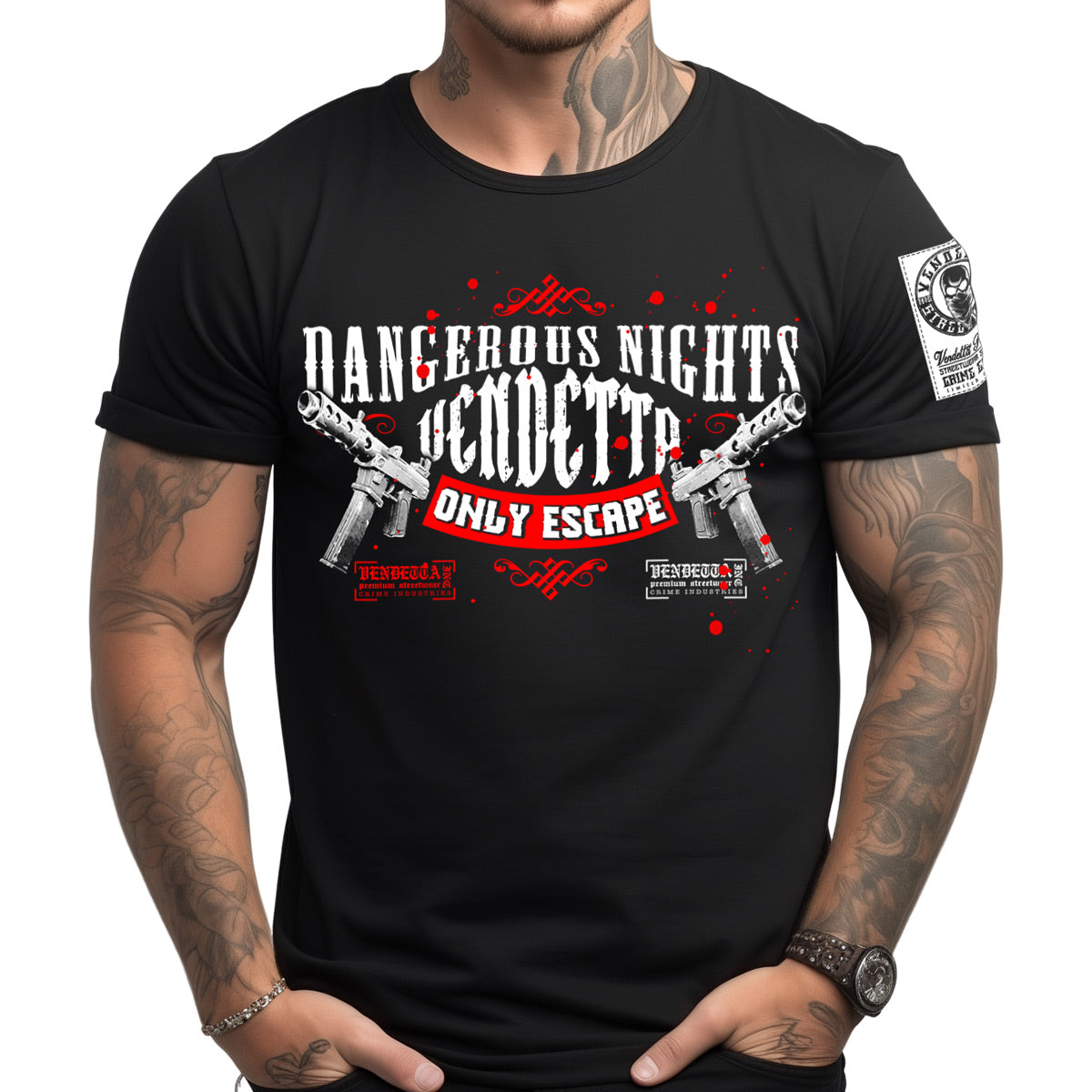 Vendetta Inc. Herren T-Shirt schwarz Dangerous