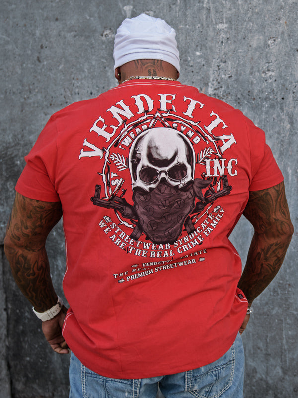 Vendetta Inc. Shirt Skull Mask rot 1181