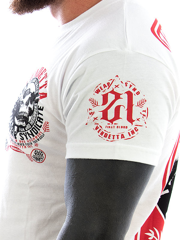 Vendetta Inc. Shirt Bad and Danger VD-1174 weiß