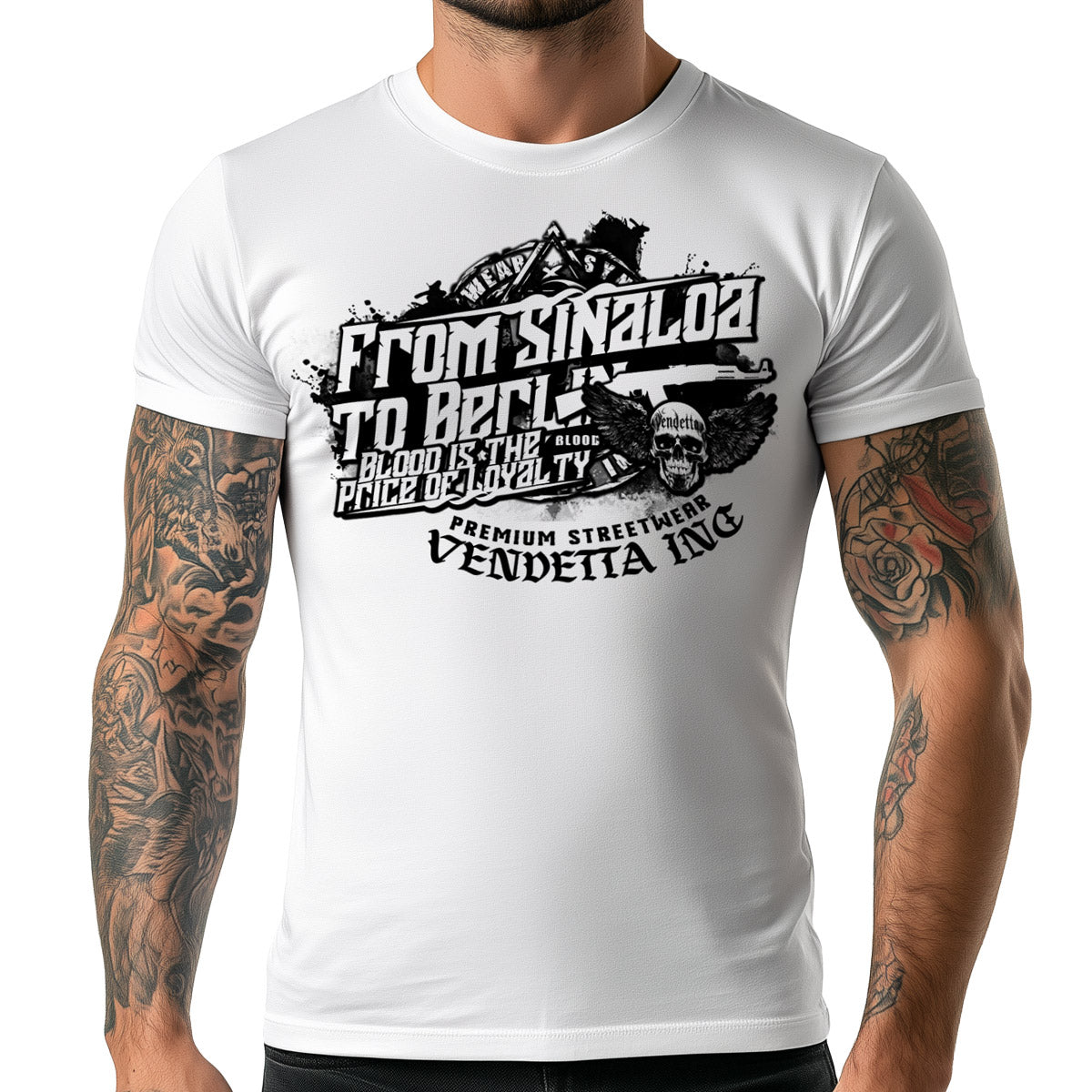Vendetta Inc. Shirt Sin to Ber weiß VD-1468