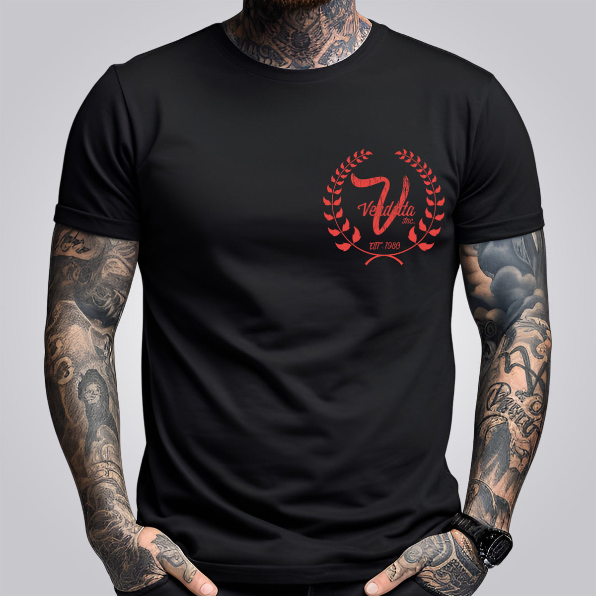 Vendetta Inc. Shirt Crush 1051 schwarz,rot