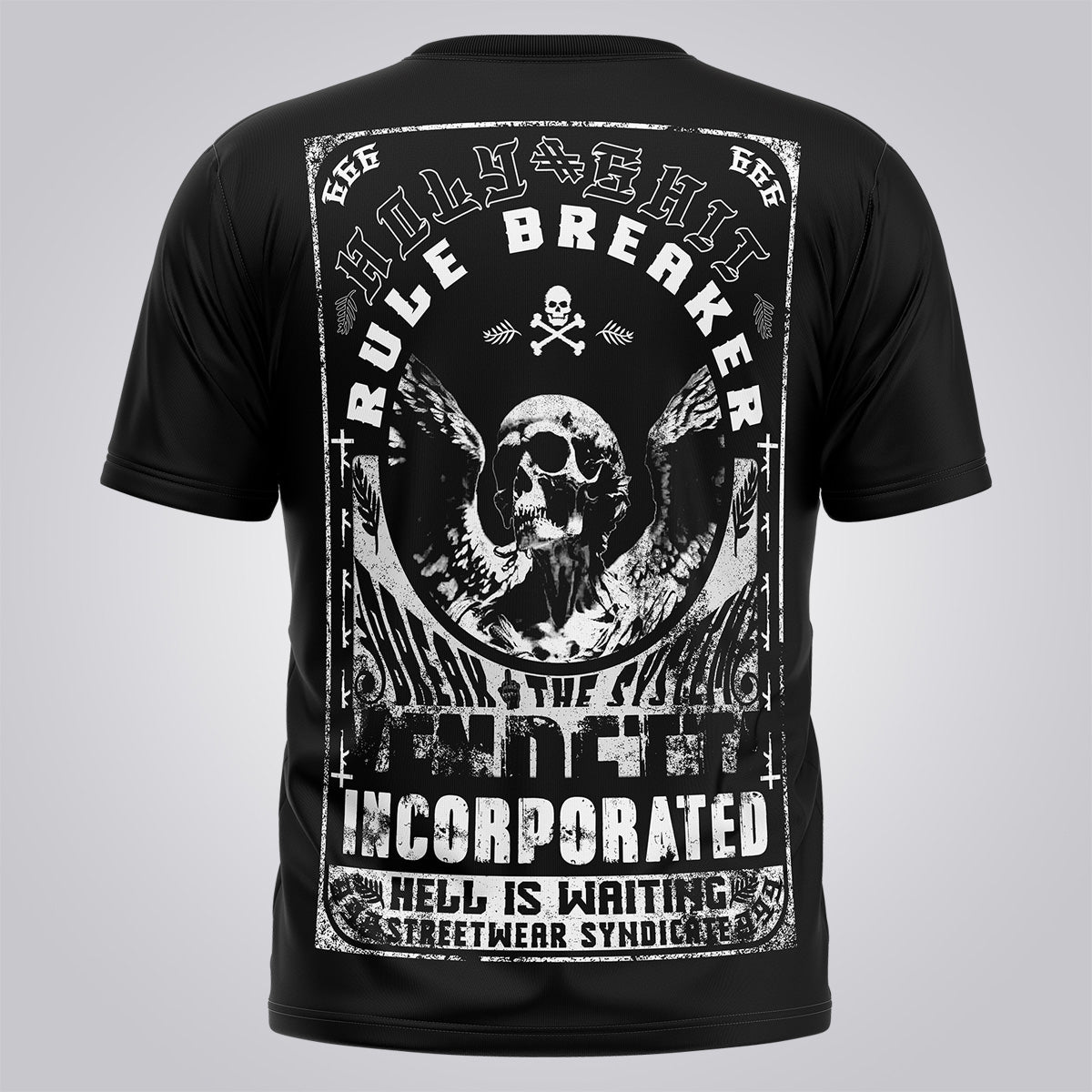 Vendetta Inc. Herren Shirt Hell is Waiting schwarz VD-1306