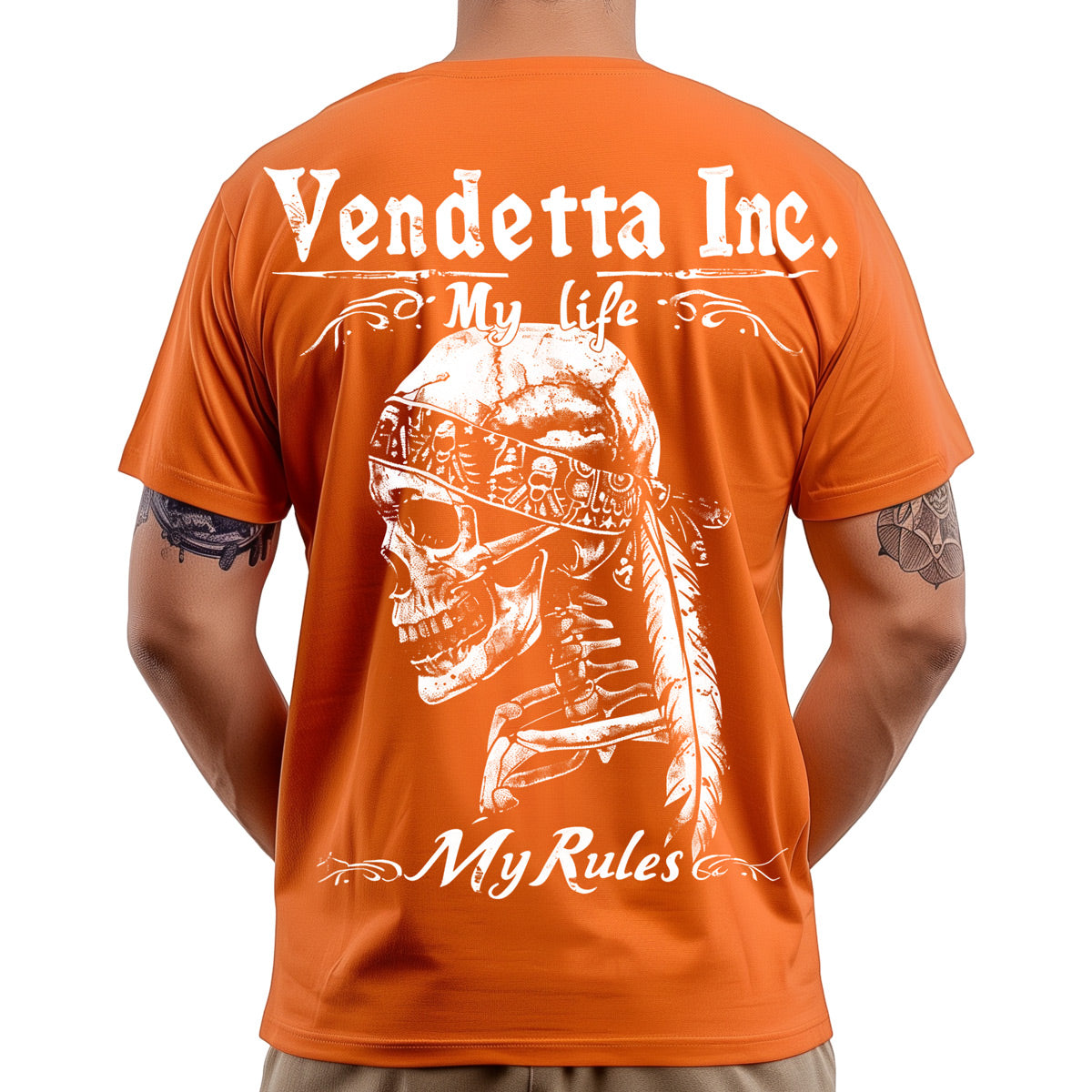 Vendetta Inc. Shirt orange Rules VD-1383