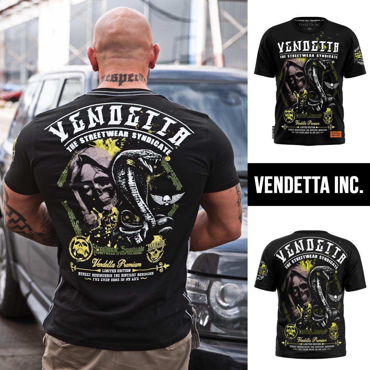 Vendetta Inc. Shirt Skull Snake schwarz 1183