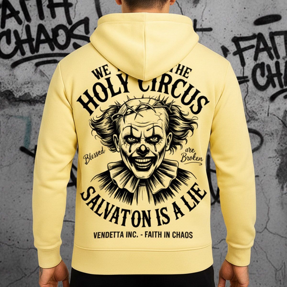 Vendetta Inc. Sweatjacke Holy Circus gelb