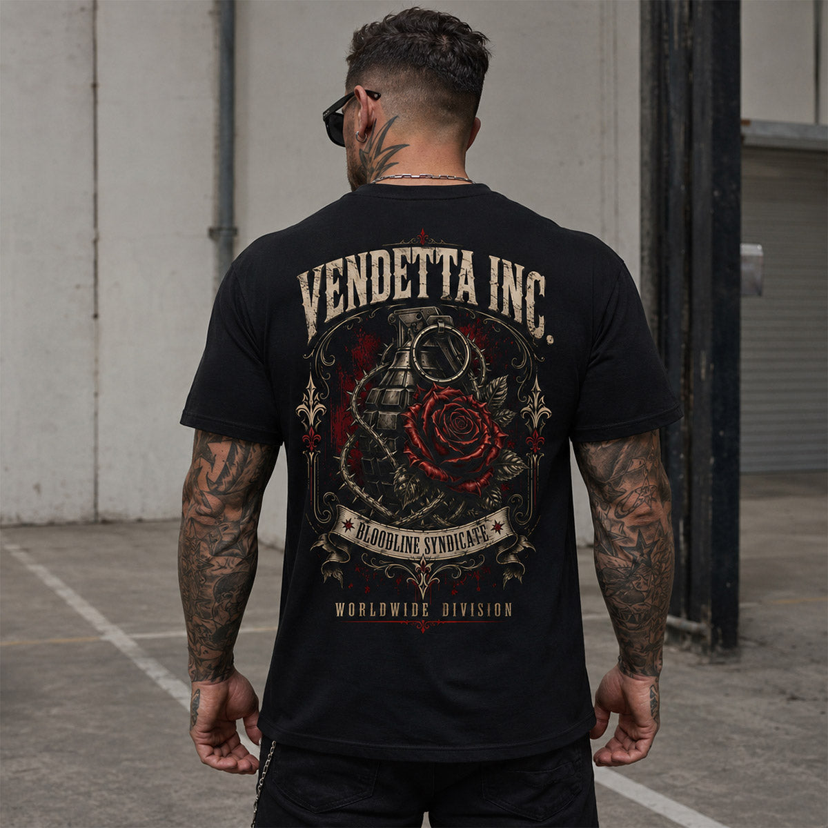 Vendetta Inc. Herren Shirt Blood Thorn schwarz