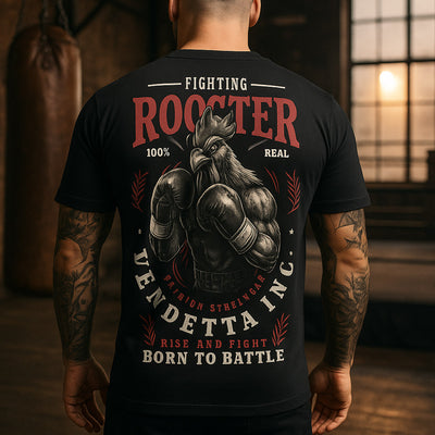 Vendetta Inc. Shirt Fighting Rooster schwarz