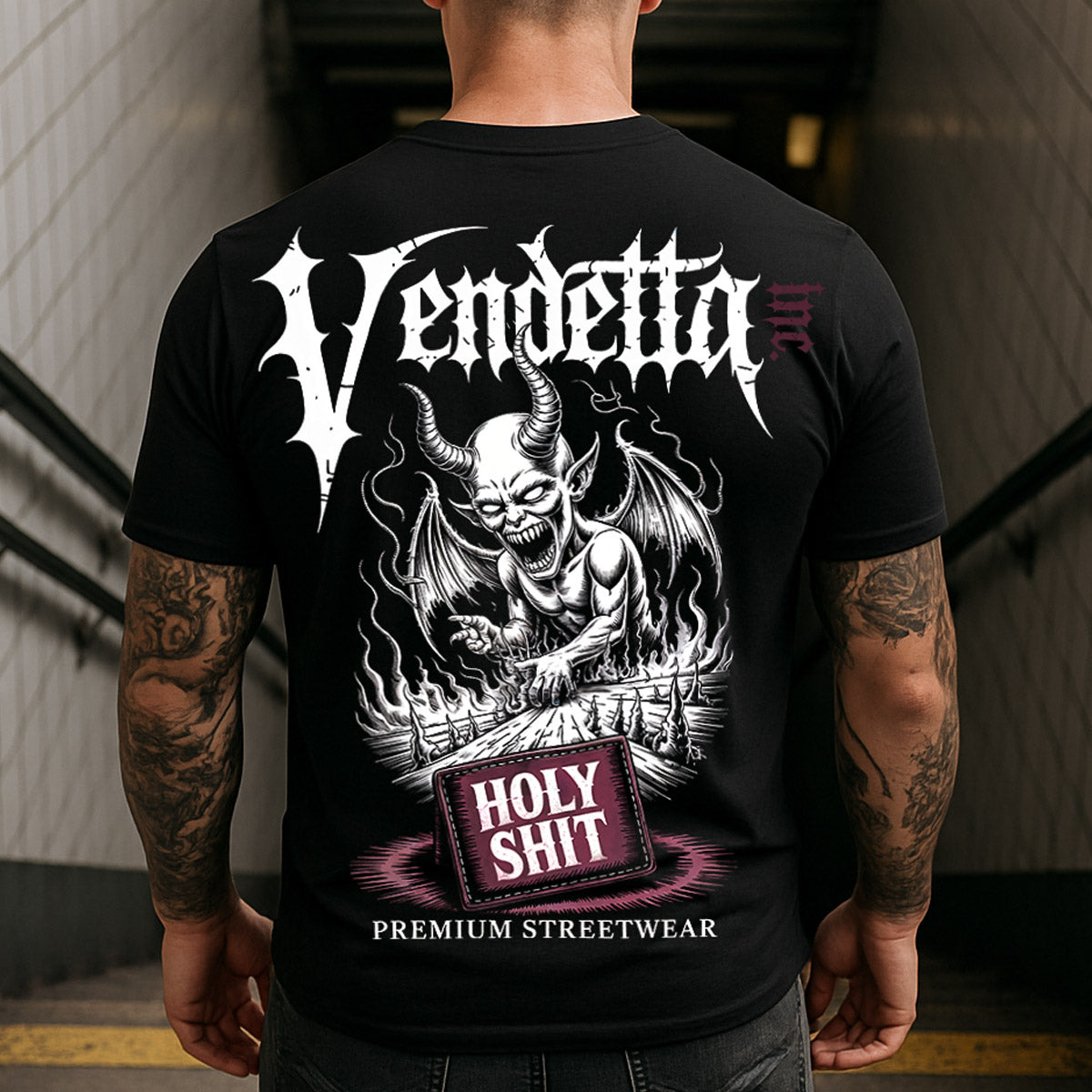 Vendetta Inc. Shirt Damned Crown schwarz