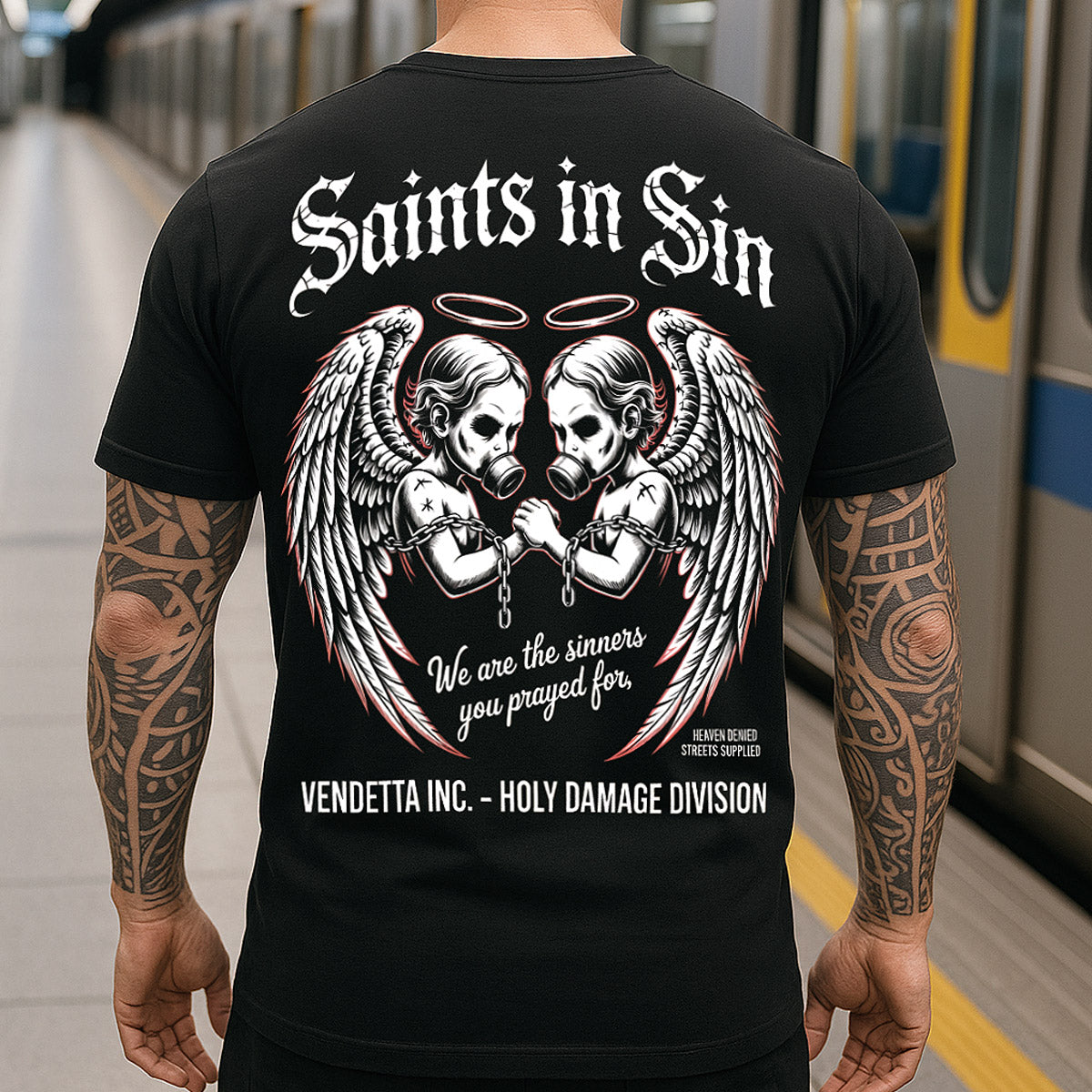 Vendetta Inc. Shirt Saints in Sin schwarz