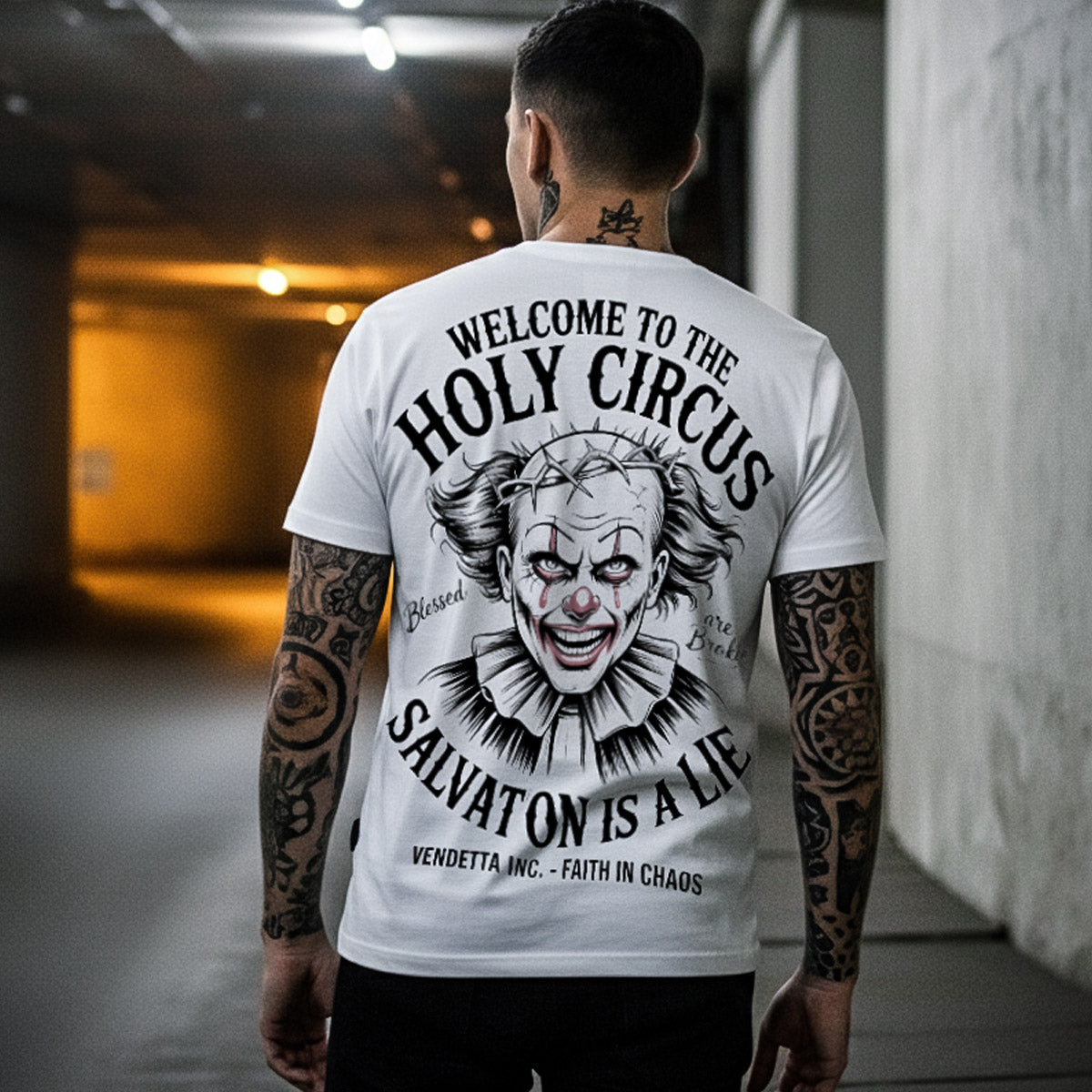 Vendetta Inc. Shirt Holy Circus weiß