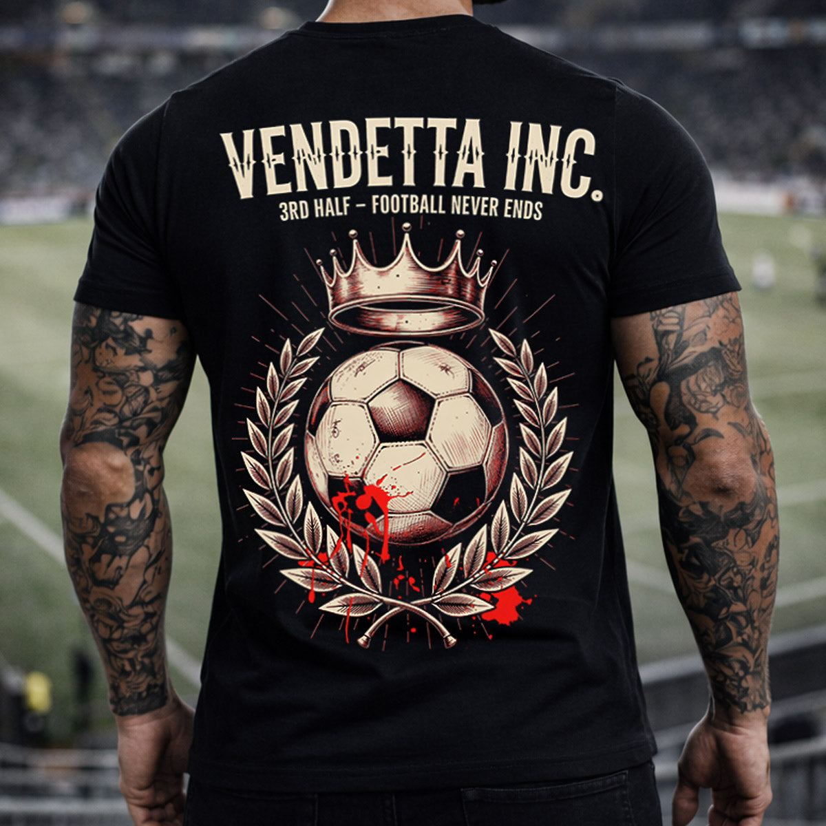 Vendetta Inc. Shirt 3rd Half – Football Never Ends schwarz