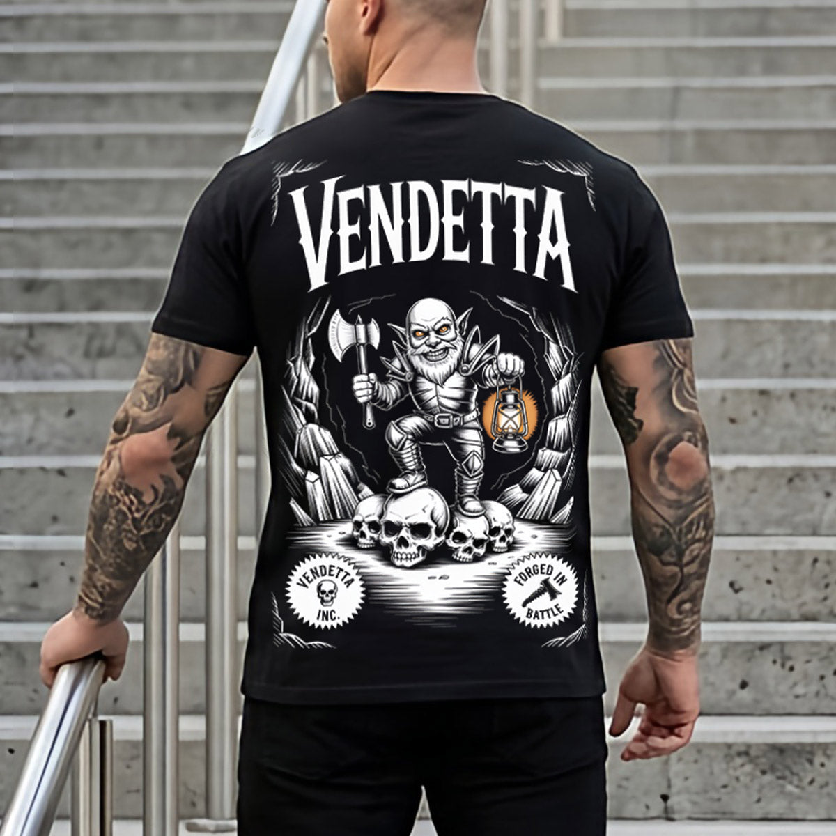 Vendetta Inc. Shirt Cave Raider schwarz