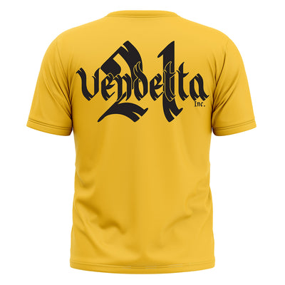 Vendetta Inc.. Shirt Pray Skull gelb VD-1288