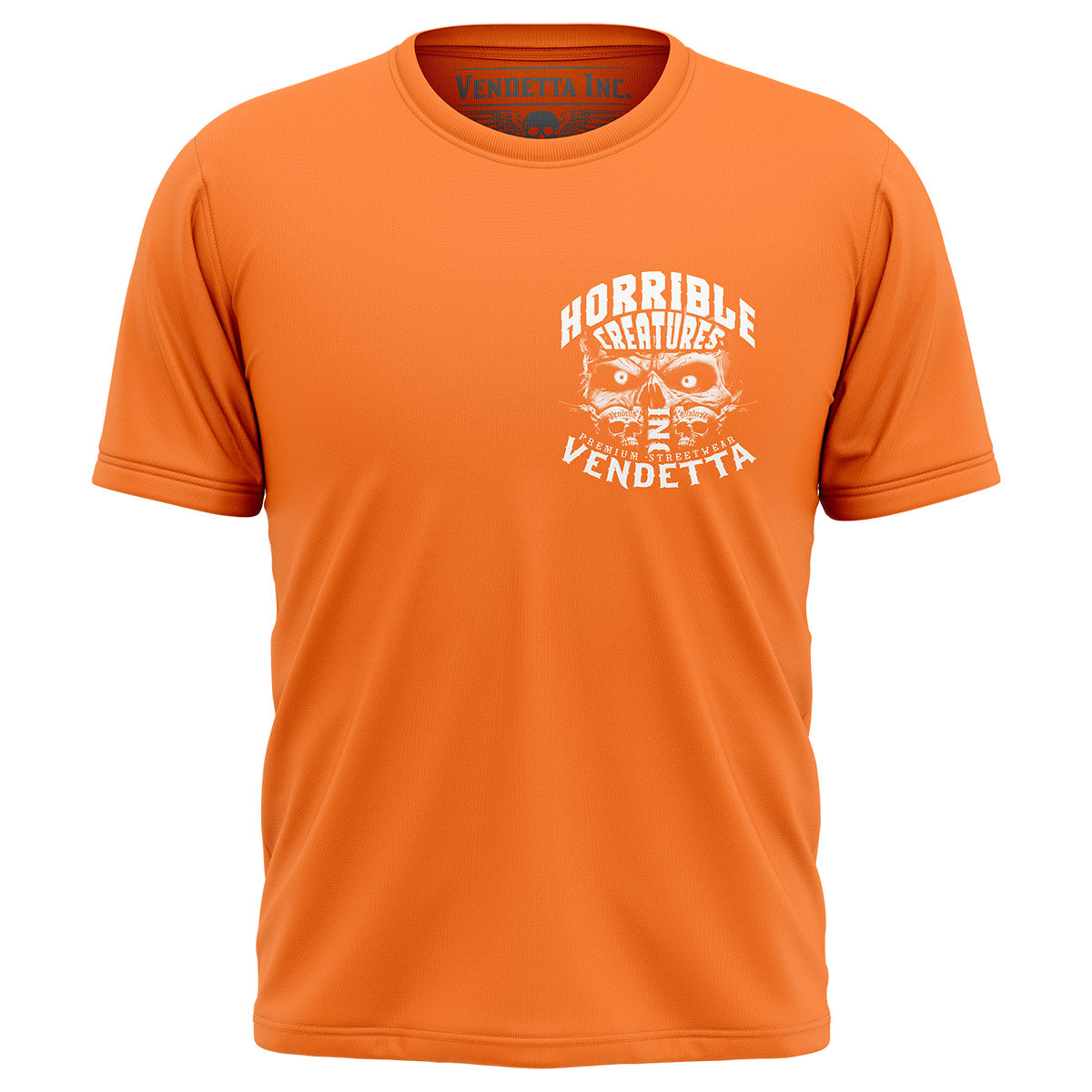 Vendetta Inc. Shirt Horrible Skull orange VD-1441