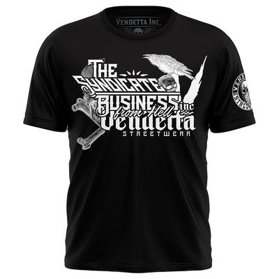Vendetta Inc. Shirt Skull & Crow schwarz VD-1339