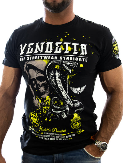 Vendetta Inc. Shirt Skull Snake schwarz 1183