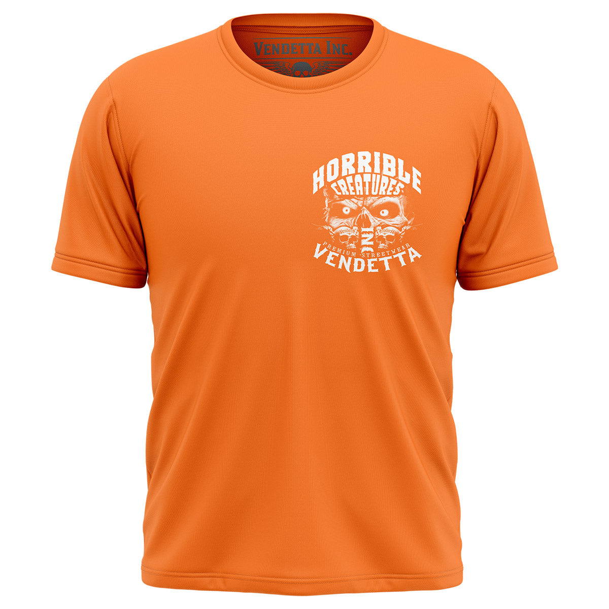 Vendetta Inc. Shirt Horrible Skull orange