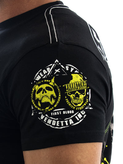 Vendetta Inc. Shirt Skull Snake schwarz 1183