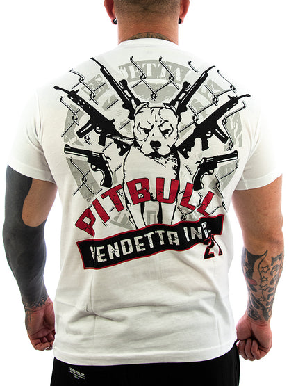 Vendetta Inc. Shirt Pitbull weiß VD-1168