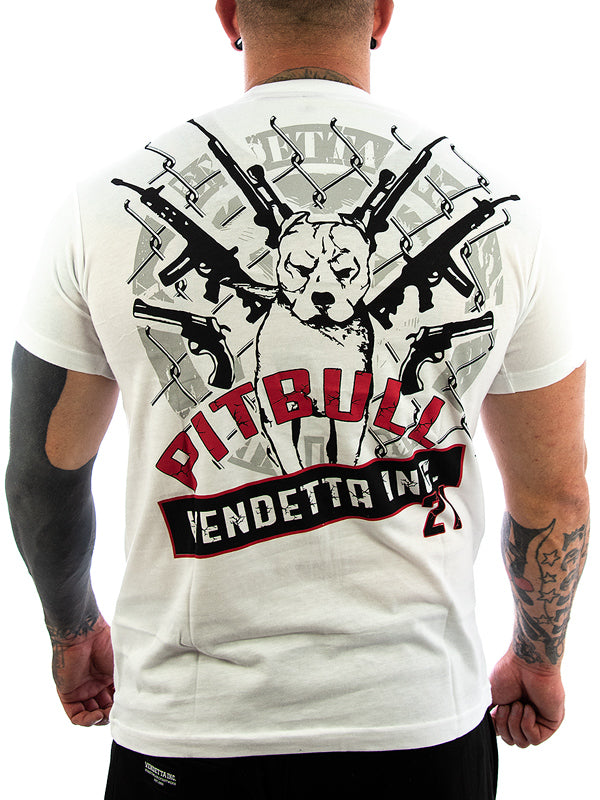 Vendetta Inc. Shirt Pitbull weiß VD-1168