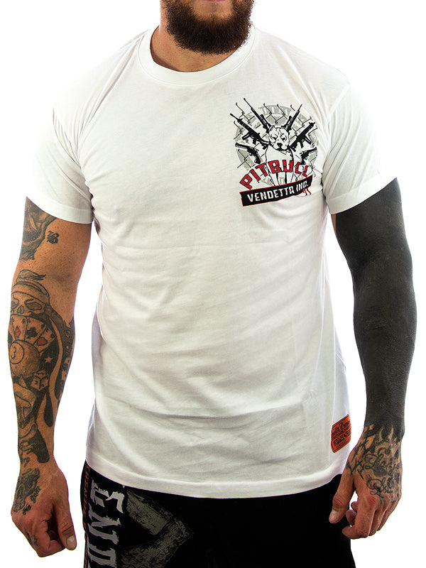 Vendetta Inc. Shirt Pitbull weiß VD-1168