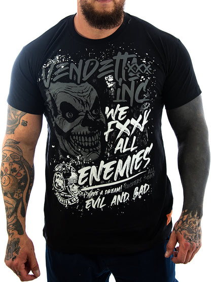 Vendetta Inc. Shirt Evil and Bad black VD-1157