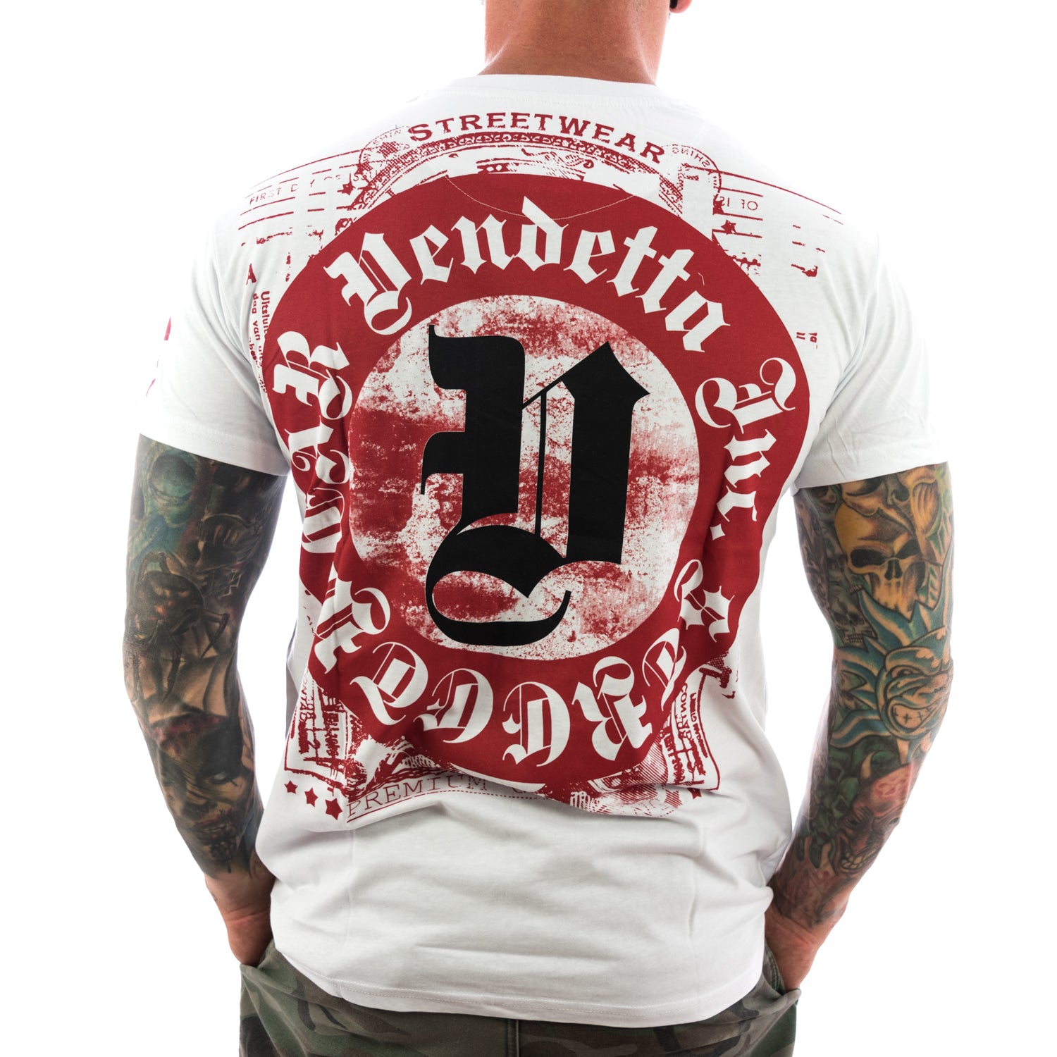 Vendetta Inc. Shirt Blood Logo 1074 weiß