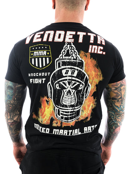 Vendetta Inc. Shirt Knockout MMA 1042 schwarz