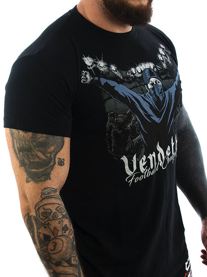 Vendetta Inc. Shirt Football schwarz VD-1142