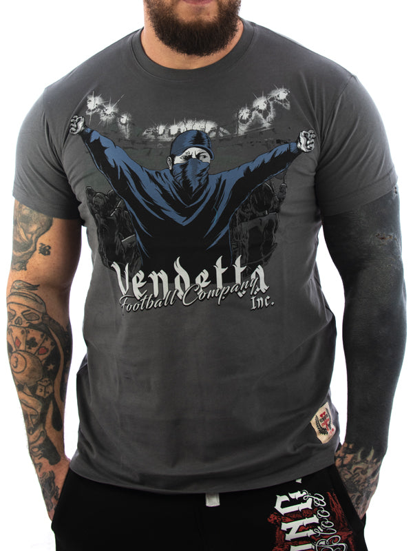 Vendetta Inc. Shirt Football gray VD-1142