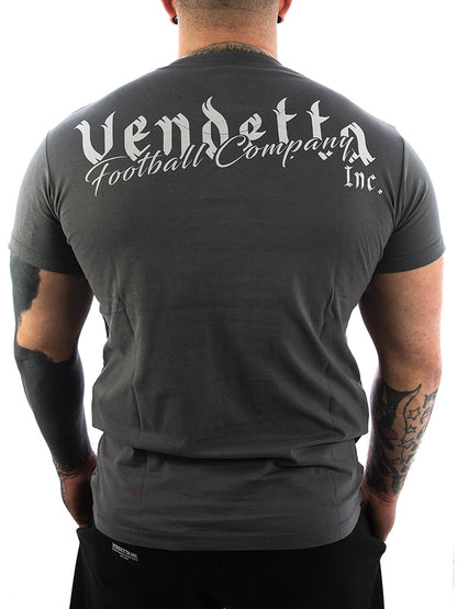 Vendetta Inc. Shirt Football gray VD-1142