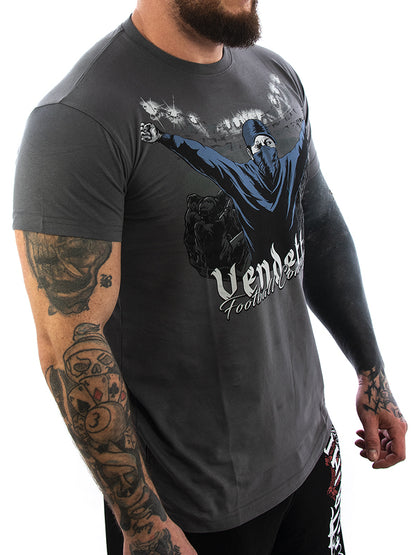 Vendetta Inc. Shirt Football grau VD-1142