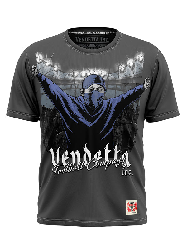 Vendetta Inc. Shirt Football grau VD-1142