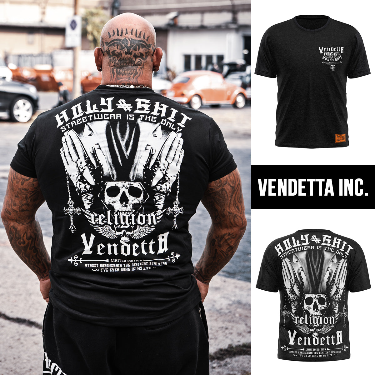 Vendetta Inc. Shirt Religion VD-1172 schwarz