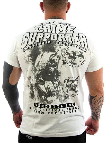 Vendetta Inc. Shirt Crime Supporter white 1161