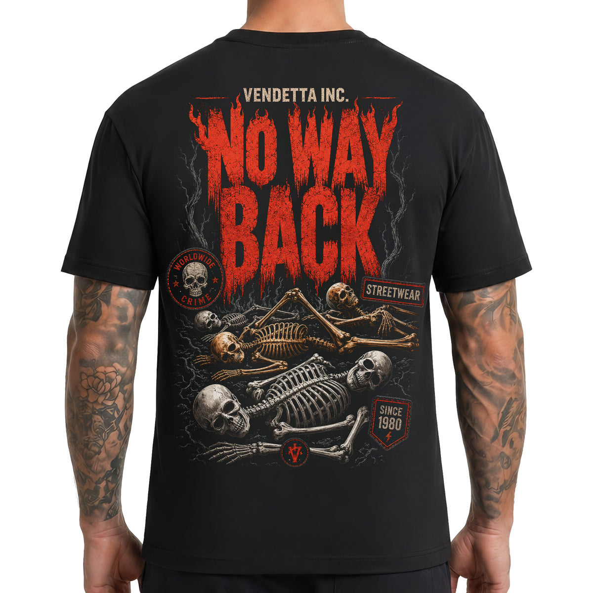 Vendetta Inc. Herren Shirt No Way Back schwarz