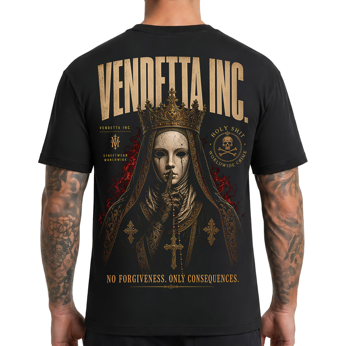 Vendetta Inc. Shirt No Forgiveness schwarz