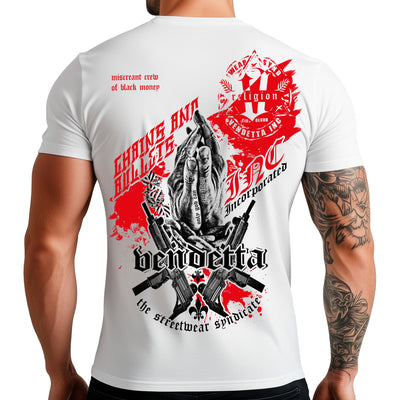 Vendetta Inc. Shirt Faith & Fire weiß VD-1232