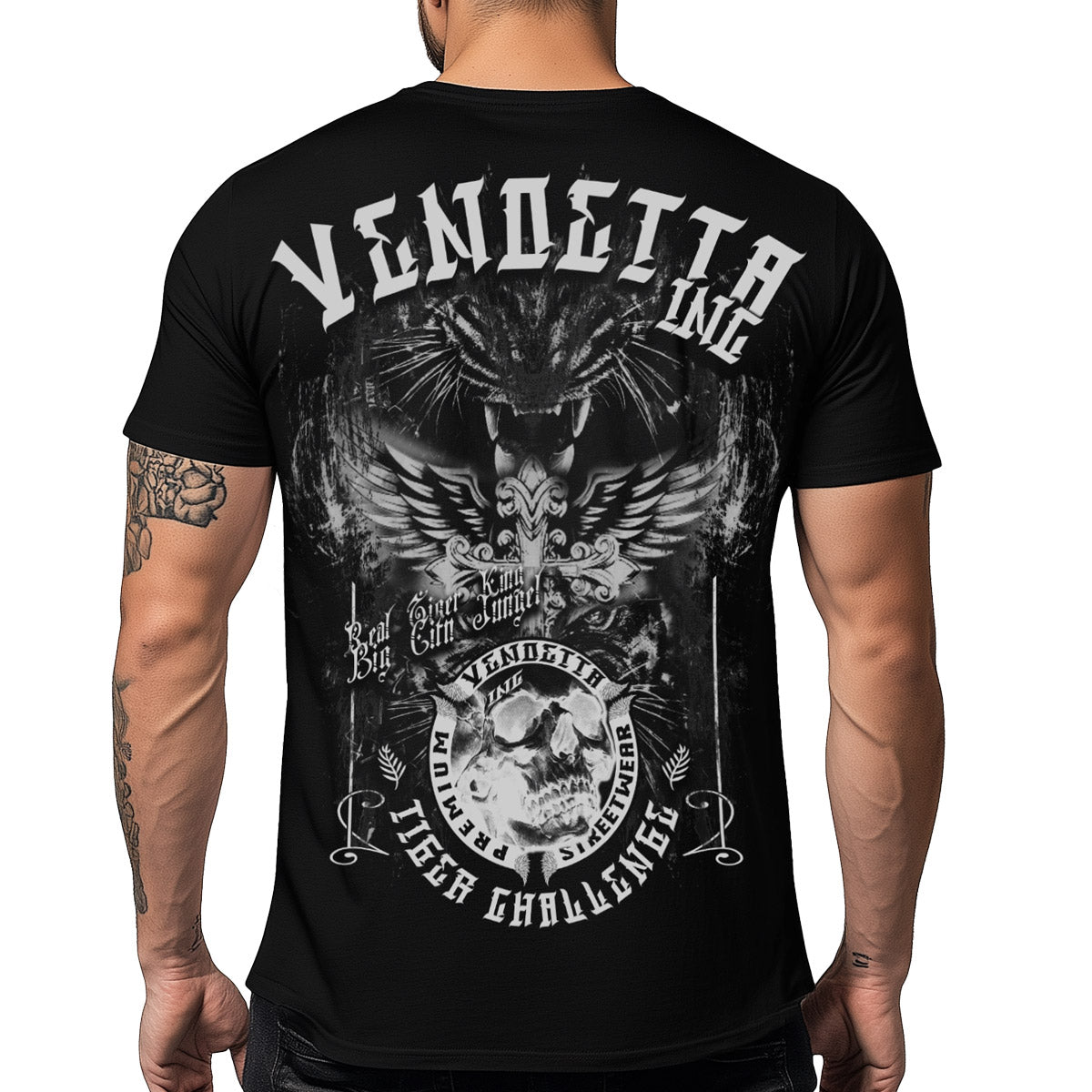 Vendetta Inc. Shirt Tiger Challenge schwarz VD-1233