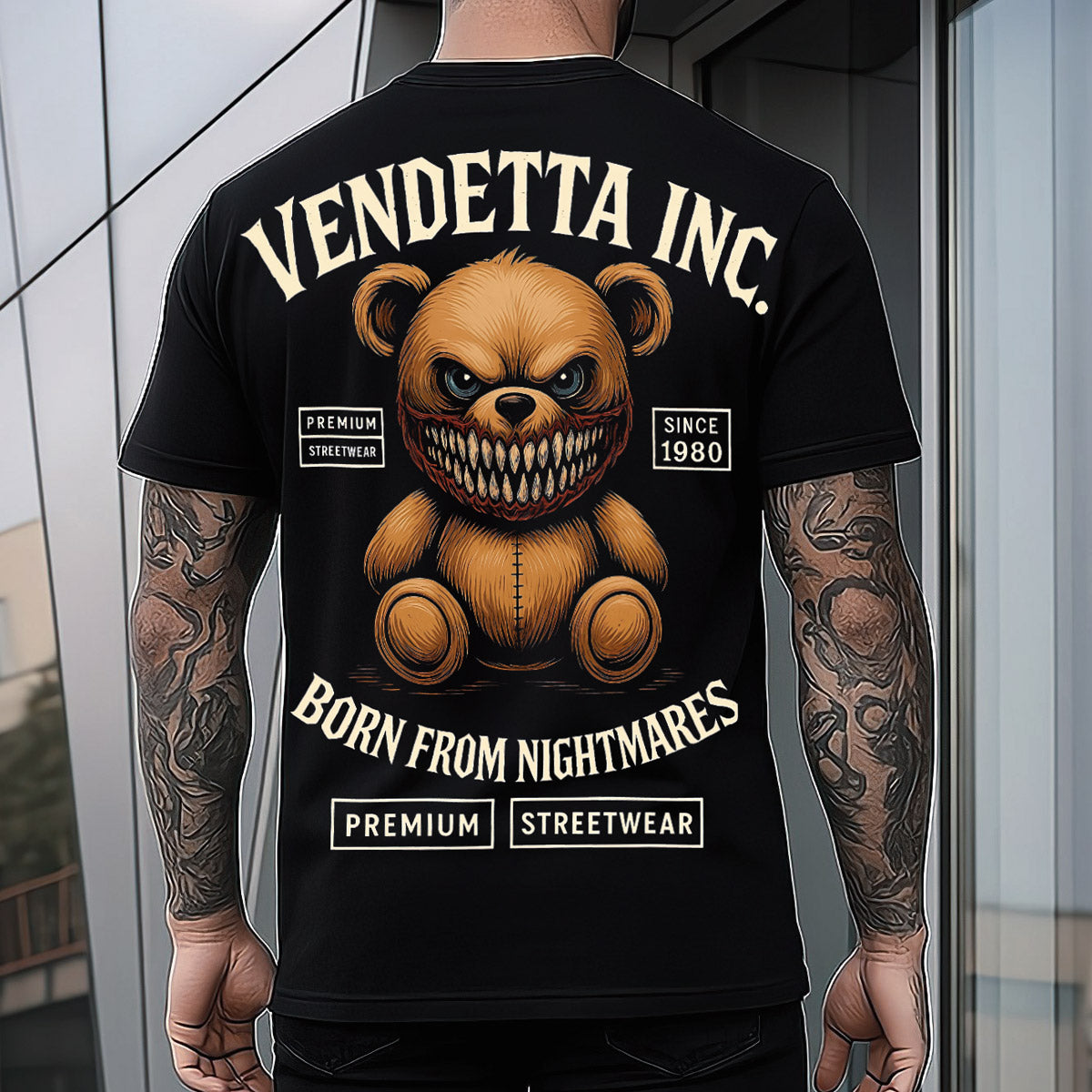 Vendetta Inc. Shirt Born From Nightmares schwarz VD-1587
