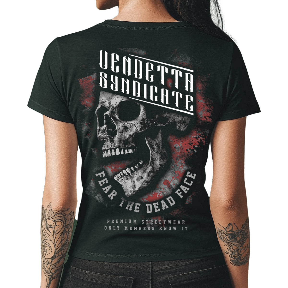 Vendetta Inc. Shirt Dead Face schwarz VD-0046