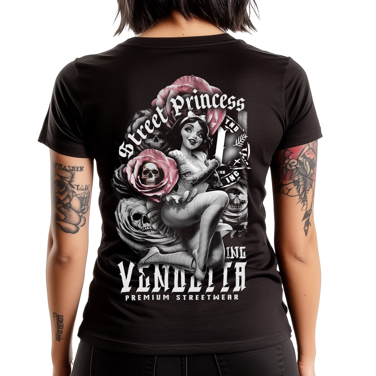 Vendetta Inc. Shirt Princess schwarz VD-0047