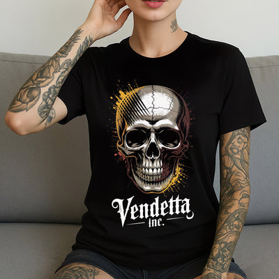 Vendetta Inc. Shirt Skull Impact schwarz VD-0052