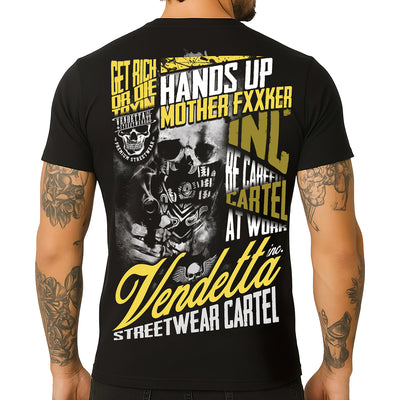 Vendetta Inc. Shirt Cartel Mode schwarz VD-1600