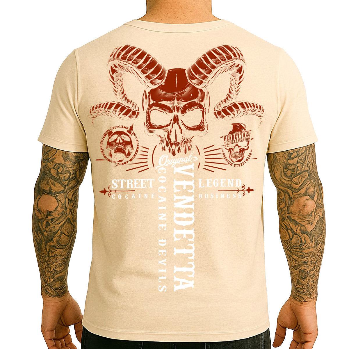 Vendetta Inc. Shirt Red Reign Natural VD-1628