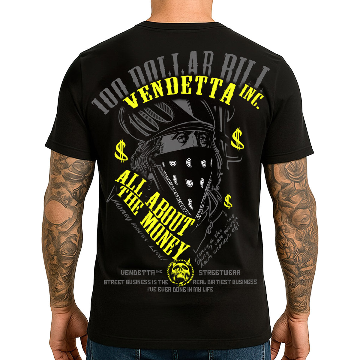 Vendetta Inc. Shirt All About the Money schwarz VD-1618