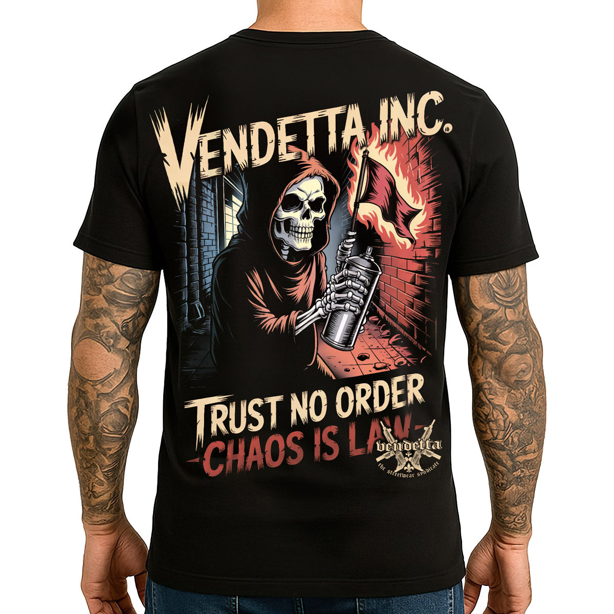 Vendetta Inc. Shirt Chaos Law schwarz VD-1631
