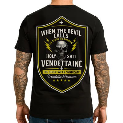 Vendetta Inc. Shirt Devil Call schwarz VD-1633