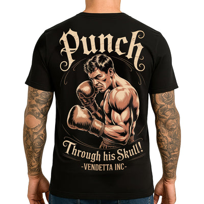 Vendetta Inc. Shirt Punch Skull schwarz VD-1630