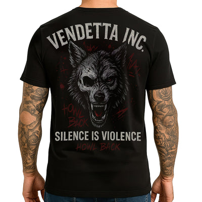 Vendetta Inc. Shirt Howl Back schwarz VD-1646